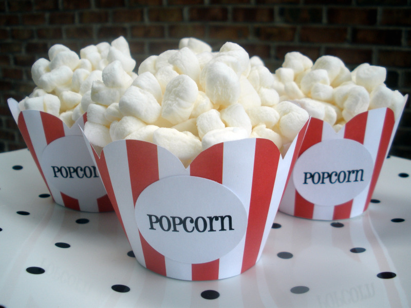 Make popcorn cupcakes!